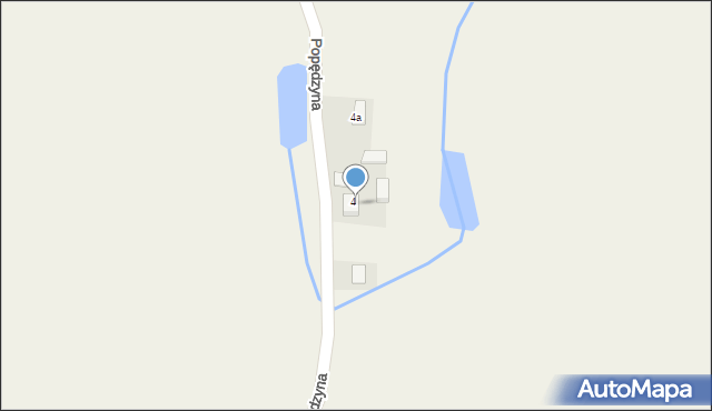 Popędzyna, Popędzyna, 5, mapa Popędzyna