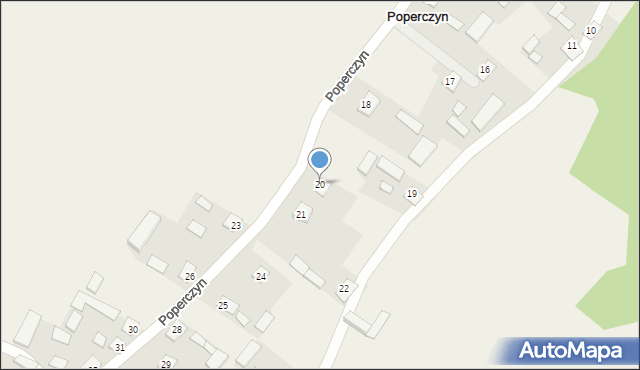 Poperczyn, Poperczyn, 20, mapa Poperczyn