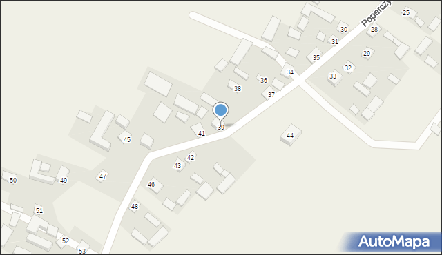 Poperczyn, Poperczyn, 39, mapa Poperczyn