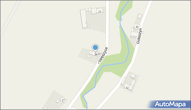 Popęszyce, Popęszyce, 25, mapa Popęszyce