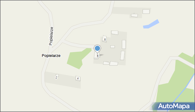 Popielarze, Popielarze, 6, mapa Popielarze