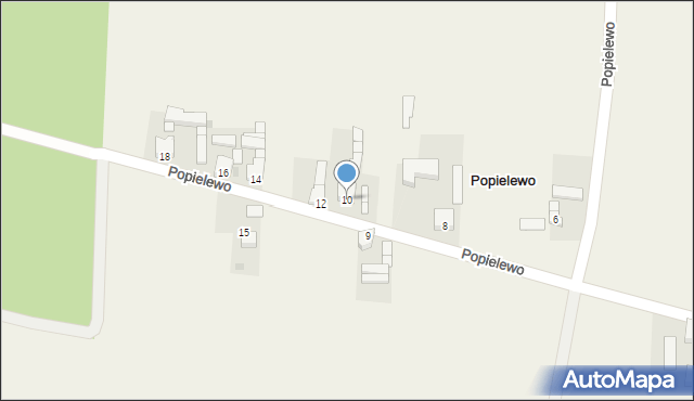 Popielewo, Popielewo, 10, mapa Popielewo