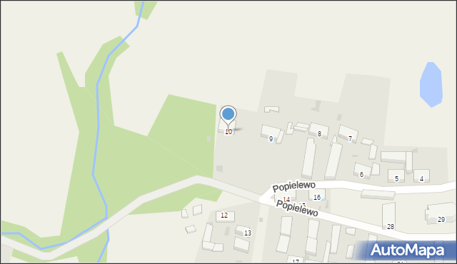 Popielewo, Popielewo, 10, mapa Popielewo