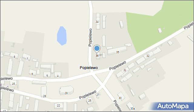 Popielewo, Popielewo, 36, mapa Popielewo