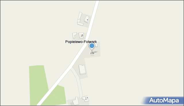 Popielewo-Folwark, Popielewo-Folwark, 18a, mapa Popielewo-Folwark