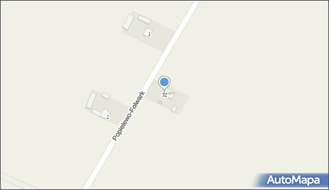 Popielewo-Folwark, Popielewo-Folwark, 32, mapa Popielewo-Folwark