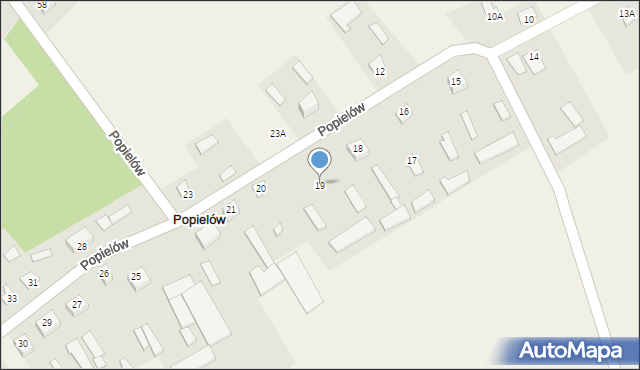 Popielów, Popielów, 19, mapa Popielów