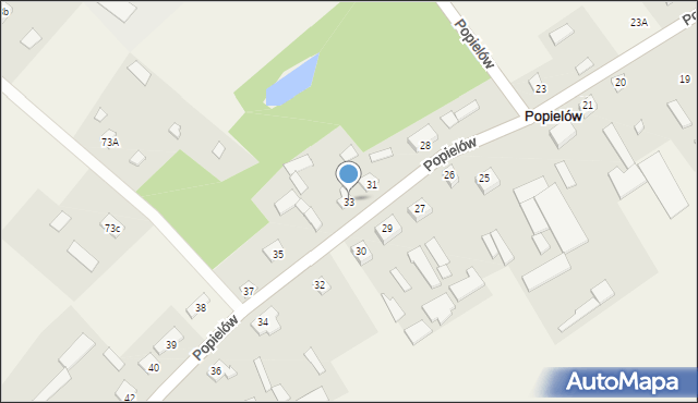 Popielów, Popielów, 33, mapa Popielów