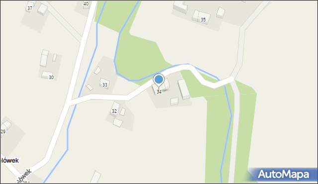 Popielówek, Popielówek, 34, mapa Popielówek