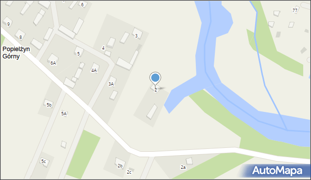 Popielżyn Górny, Popielżyn Górny, 2, mapa Popielżyn Górny
