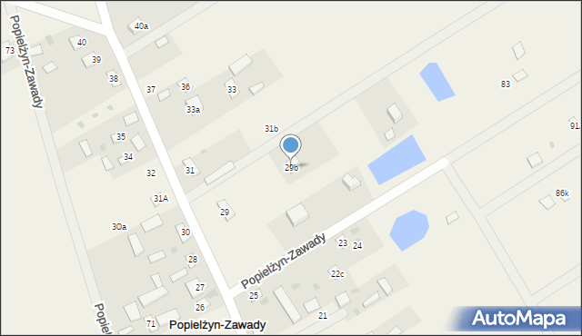 Popielżyn-Zawady, Popielżyn-Zawady, 29b, mapa Popielżyn-Zawady