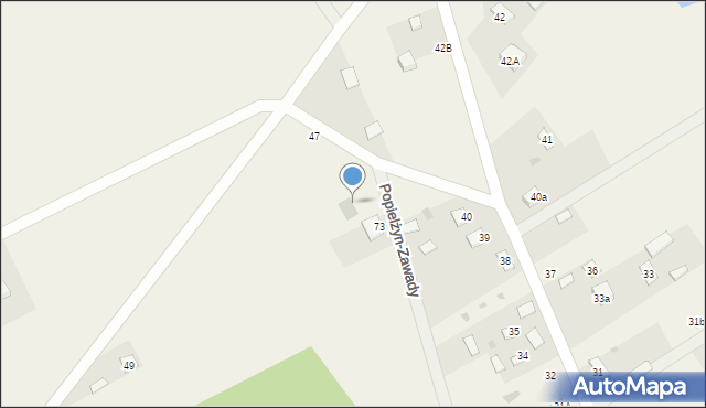 Popielżyn-Zawady, Popielżyn-Zawady, 47a, mapa Popielżyn-Zawady