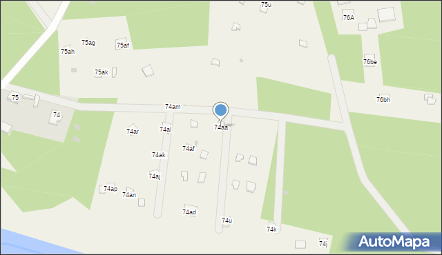 Popielżyn-Zawady, Popielżyn-Zawady, 74aa, mapa Popielżyn-Zawady