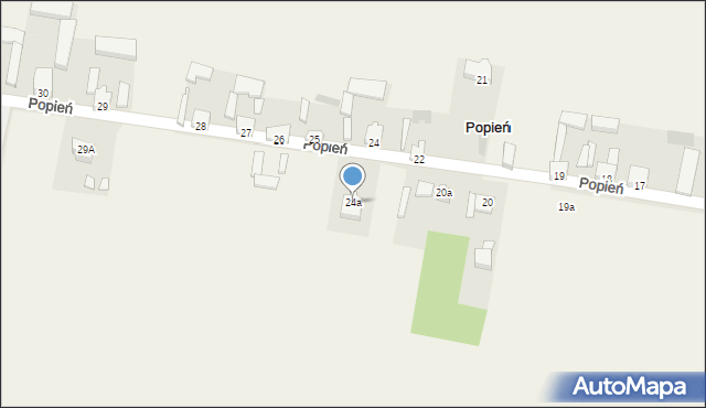 Popień, Popień, 24a, mapa Popień