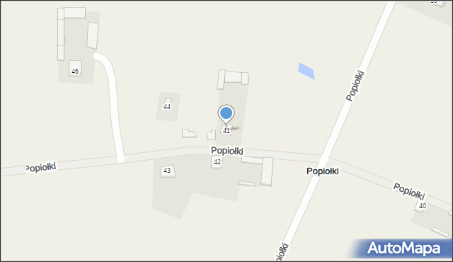 Popiołki, Popiołki, 41, mapa Popiołki