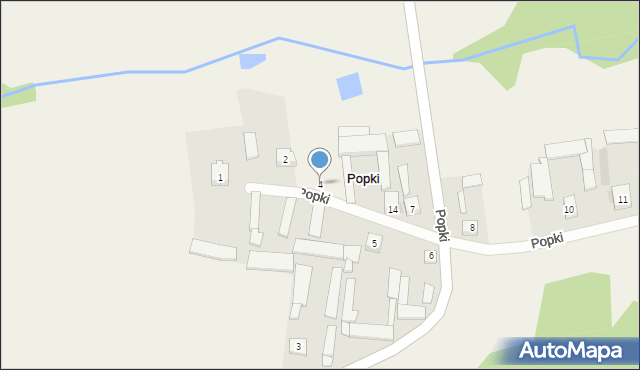 Popki, Popki, 4, mapa Popki