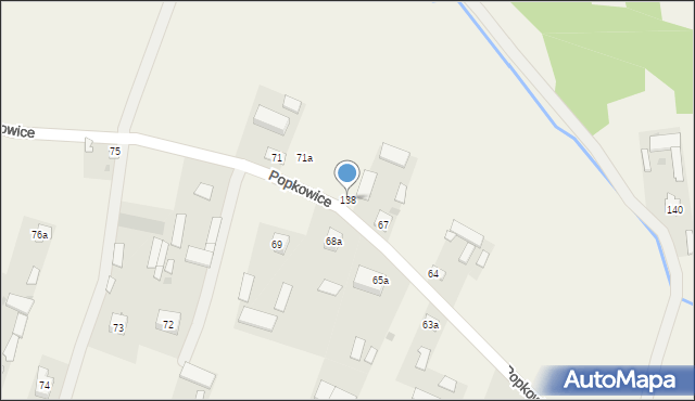 Popkowice, Popkowice, 138, mapa Popkowice
