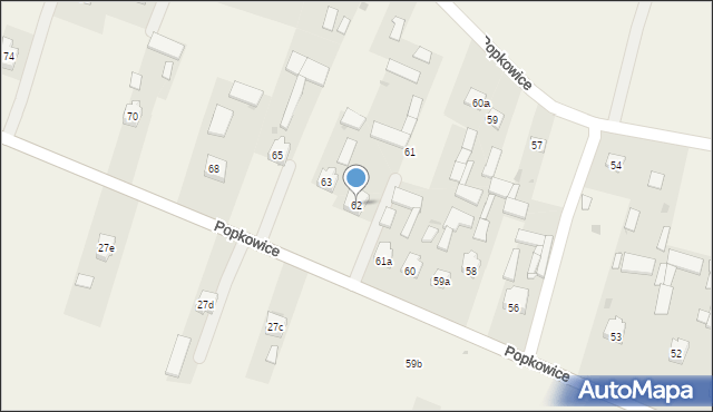 Popkowice, Popkowice, 62, mapa Popkowice