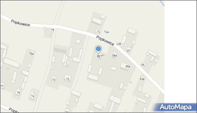 Popkowice, Popkowice, 69, mapa Popkowice
