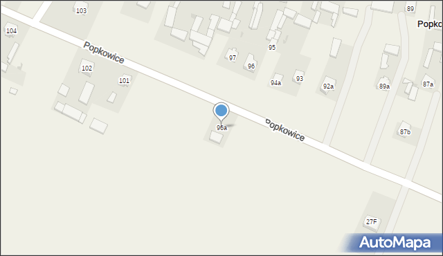 Popkowice, Popkowice, 96a, mapa Popkowice
