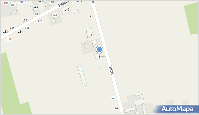 Popów, Polskiego Czerwonego Krzyża, 8, mapa Popów