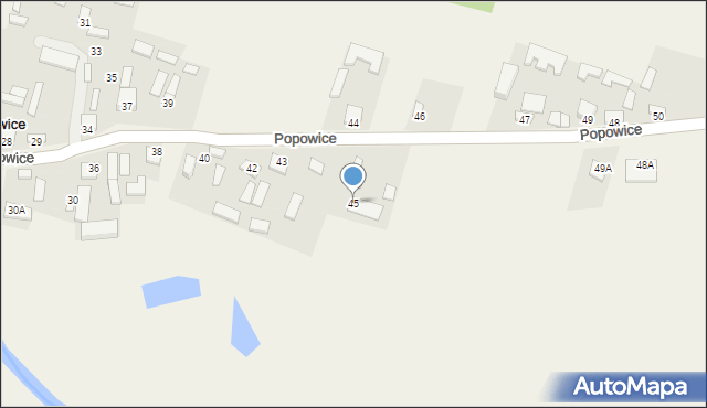 Popowice, Popowice, 45, mapa Popowice