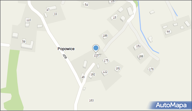 Popowice, Popowice, 113, mapa Popowice