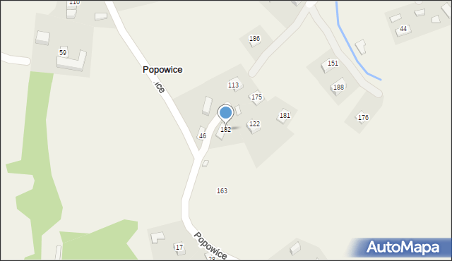 Popowice, Popowice, 182, mapa Popowice