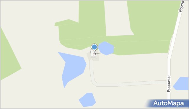 Popowice, Popowice, 14, mapa Popowice