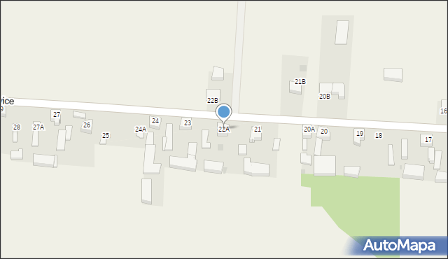 Popowice, Popowice, 22A, mapa Popowice