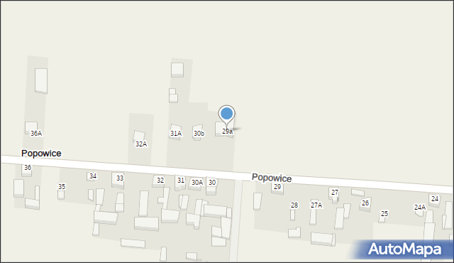 Popowice, Popowice, 29a, mapa Popowice