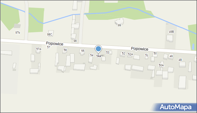 Popowice, Popowice, 54a, mapa Popowice