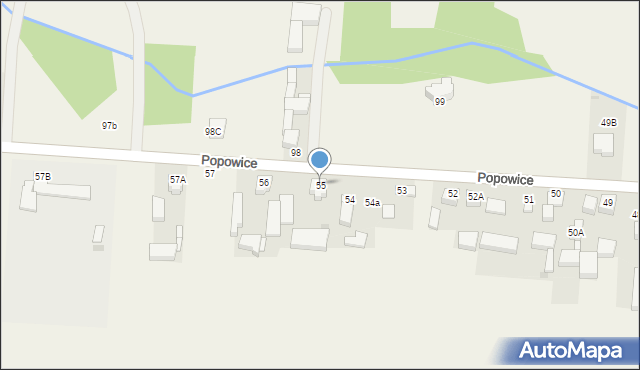 Popowice, Popowice, 55, mapa Popowice
