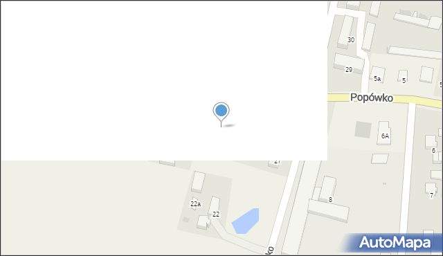 Popówko, Popówko, 24, mapa Popówko