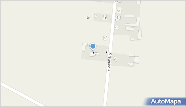 Popowlany, Popowlany, 1B, mapa Popowlany