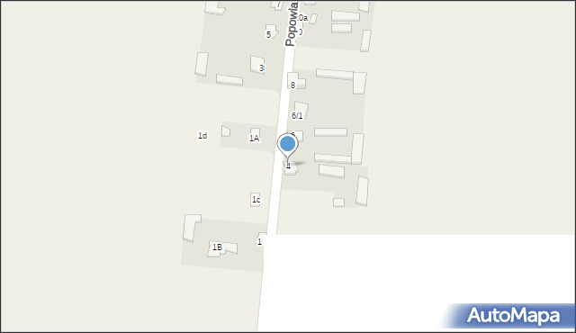 Popowlany, Popowlany, 4, mapa Popowlany