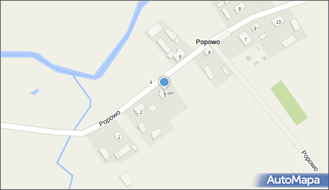 Popowo, Popowo, 3, mapa Popowo