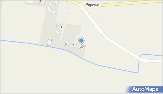 Popowo, Popowo, 4g, mapa Popowo