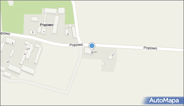 Popowo, Popowo, 15, mapa Popowo