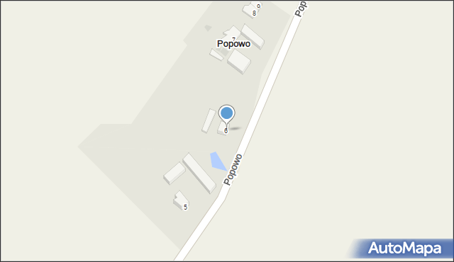 Popowo, Popowo, 6A, mapa Popowo