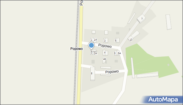 Popowo, Popowo, 2, mapa Popowo