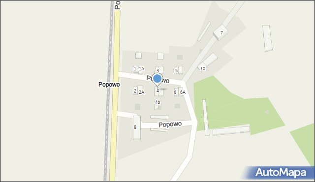 Popowo, Popowo, 4, mapa Popowo