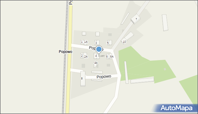 Popowo, Popowo, 4A, mapa Popowo