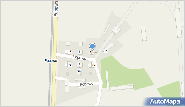 Popowo, Popowo, 5A, mapa Popowo