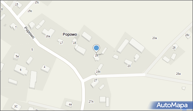 Popowo, Popowo, 19, mapa Popowo