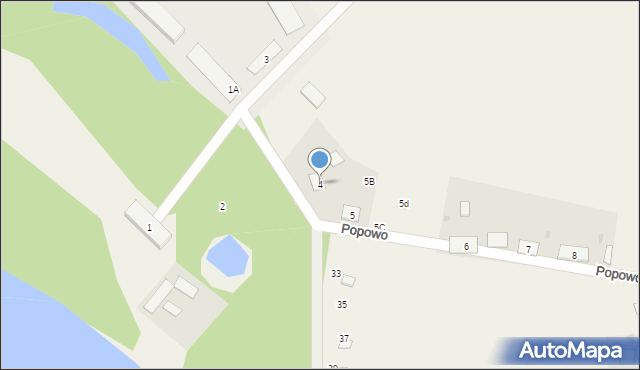 Popowo, Popowo, 4, mapa Popowo