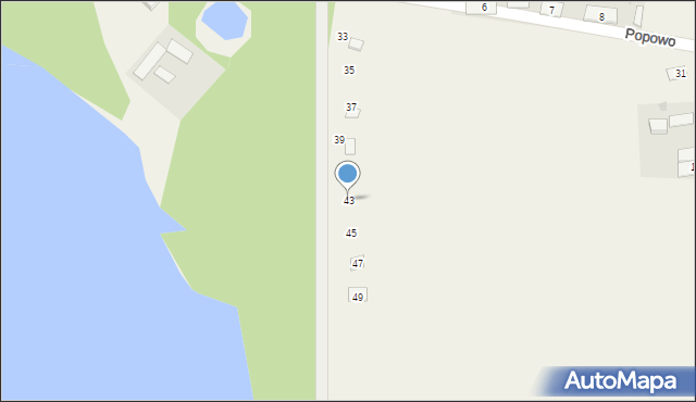 Popowo, Popowo, 43, mapa Popowo