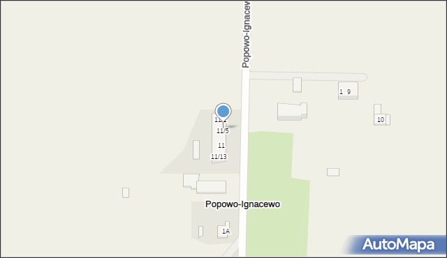 Popowo-Ignacewo, Popowo-Ignacewo, 11/4, mapa Popowo-Ignacewo