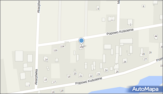Popowo Kościelne, Popowo Kościelne, 10a, mapa Popowo Kościelne
