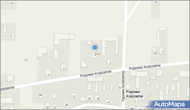 Popowo Kościelne, Popowo Kościelne, 3, mapa Popowo Kościelne